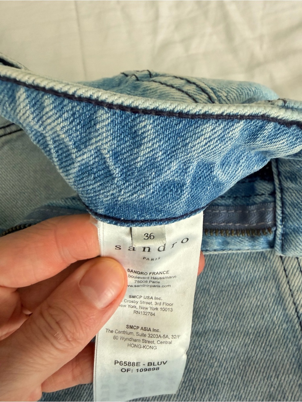 Sandro Light Blue Denim Jeans - Picture 4 of 6